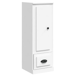 vidaXL Aparador alto madera contrachapada blanco 36x35,5x103,5 cm