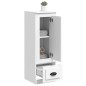 vidaXL Aparador alto madera contrachapada blanco 36x35,5x103,5 cm vidaXL Aparador alto madera contrachapada blanco 36x35,5x103,5 cm