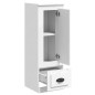 vidaXL Aparador alto madera contrachapada blanco 36x35,5x103,5 cm vidaXL Aparador alto madera contrachapada blanco 36x35,5x103,5 cm