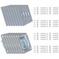 vidaXL Anillos de sujeción de tráiler 8 pzas. acero galvanizado 2000kg vidaXL Anillos de sujeción de tráiler 8 pzas. acero galvanizado 2000kg