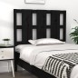 vidaXL Cabecero de cama madera maciza de pino negro 95,5x4x100 cm