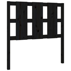 vidaXL Cabecero de cama madera maciza de pino negro 95,5x4x100 cm