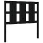 vidaXL Cabecero de cama madera maciza de pino negro 95,5x4x100 cm