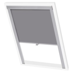 vidaXL Persiana enrollable opaca gris MK04