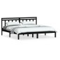 vidaXL Estructura de cama de madera maciza de pino negro 160x200 cm vidaXL Estructura de cama de madera maciza de pino negro 160x200 cm