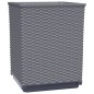 vidaXL Jardineras 4 uds polipropileno gris oscuro 30x30x37 cm