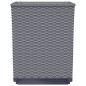 vidaXL Jardineras 4 uds polipropileno gris oscuro 30x30x37 cm