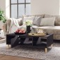 vidaXL Mesa de centro madera contrachapada gris brillo 103,5x60x35 cm vidaXL Mesa de centro madera contrachapada gris brillo 103,5x60x35 cm