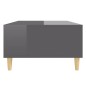 vidaXL Mesa de centro madera contrachapada gris brillo 103,5x60x35 cm vidaXL Mesa de centro madera contrachapada gris brillo 103,5x60x35 cm