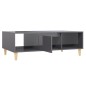 vidaXL Mesa de centro madera contrachapada gris brillo 103,5x60x35 cm vidaXL Mesa de centro madera contrachapada gris brillo 103,5x60x35 cm