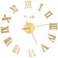 vidaXL Reloj 3D de pared con diseño moderno dorado 100 cm XXL vidaXL Reloj 3D de pared con diseño moderno dorado 100 cm XXL