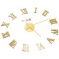 vidaXL Reloj 3D de pared con diseño moderno dorado 100 cm XXL vidaXL Reloj 3D de pared con diseño moderno dorado 100 cm XXL
