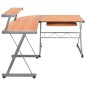 vidaXL Escritorio de esquina madera contrachapada marrón 132x112x99 cm vidaXL Escritorio de esquina madera contrachapada marrón 132x112x99 cm