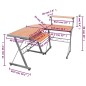 vidaXL Escritorio de esquina madera contrachapada marrón 132x112x99 cm vidaXL Escritorio de esquina madera contrachapada marrón 132x112x99 cm
