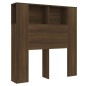 vidaXL Armario cabecero marrón roble 100x18,5x104,5 cm vidaXL Armario cabecero marrón roble 100x18,5x104,5 cm