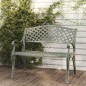 vidaXL Banco de jardín de aluminio fundido verde 102 cm vidaXL Banco de jardín de aluminio fundido verde 102 cm