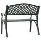 vidaXL Banco de jardín de aluminio fundido verde 102 cm vidaXL Banco de jardín de aluminio fundido verde 102 cm