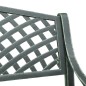 vidaXL Banco de jardín de aluminio fundido verde 102 cm vidaXL Banco de jardín de aluminio fundido verde 102 cm