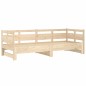 vidaXL Sofá cama extraíble madera maciza de pino 2x(90x200) cm