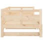 vidaXL Sofá cama extraíble madera maciza de pino 2x(90x200) cm