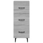 vidaXL Aparador madera de ingeniería gris Sonoma 34,5x34x90 cm