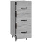 vidaXL Aparador madera de ingeniería gris Sonoma 34,5x34x90 cm