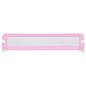 vidaXL Barandilla de seguridad cama de niño poliéster rosa 180x42 cm vidaXL Barandilla de seguridad cama de niño poliéster rosa 180x42 cm
