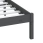 vidaXL Estructura de cama de madera maciza de pino gris 140x200 cm vidaXL Estructura de cama de madera maciza de pino gris 140x200 cm