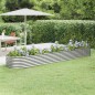 vidaXL Jardinera arriate acero recubrimiento polvo plata 368x80x36 cm vidaXL Jardinera arriate acero recubrimiento polvo plata 368x80x36 cm