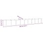 vidaXL Jardinera arriate acero recubrimiento polvo plata 368x80x36 cm vidaXL Jardinera arriate acero recubrimiento polvo plata 368x80x36 cm