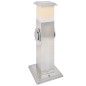 vidaXL Columna con enchufes de jardín con lámpara acero inoxidable vidaXL Columna con enchufes de jardín con lámpara acero inoxidable