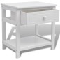 vidaXL Mesitas de noche 2 unidades madera blanca vidaXL Mesitas de noche 2 unidades madera blanca