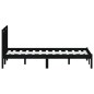 vidaXL Estructura de cama de madera maciza de pino negro 140x200 cm vidaXL Estructura de cama de madera maciza de pino negro 140x200 cm