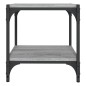 vidaXL Mueble para TV contrachapada y acero gris Sonoma 40x33x41 cm