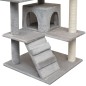 vidaXL Rascador para gatos con poste rascador de sisal 125 cm gris vidaXL Rascador para gatos con poste rascador de sisal 125 cm gris