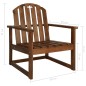 vidaXL Sillones de jardín 2 uds madera acacia maciza vidaXL Sillones de jardín 2 uds madera acacia maciza