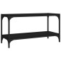vidaXL Mueble para TV madera contrachapada y acero negro 80x33x41 cm vidaXL Mueble para TV madera contrachapada y acero negro 80x33x41 cm
