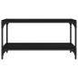 vidaXL Mueble para TV madera contrachapada y acero negro 80x33x41 cm vidaXL Mueble para TV madera contrachapada y acero negro 80x33x41 cm