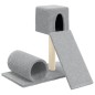 vidaXL Rascador para gatos con postes de sisal gris claro 59 cm