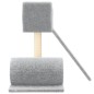 vidaXL Rascador para gatos con postes de sisal gris claro 59 cm