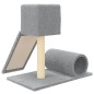 vidaXL Rascador para gatos con postes de sisal gris claro 59 cm