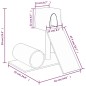 vidaXL Rascador para gatos con postes de sisal gris claro 59 cm