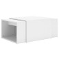 vidaXL Set mesas de centro apilables madera contrachapada 60x60x38 cm vidaXL Set mesas de centro apilables madera contrachapada 60x60x38 cm