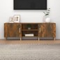 vidaXL Mueble de TV madera contrachapada roble ahumado 150x30x30 cm