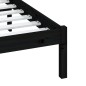 vidaXL Estructura de cama madera maciza tamaño king negro 150x200 cm vidaXL Estructura de cama madera maciza tamaño king negro 150x200 cm