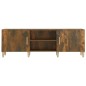 vidaXL Mueble de TV madera contrachapada roble ahumado 150x30x30 cm