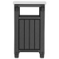 Keter Mesa multifuncional de jardín BBQ Unity clásica look madera Keter Mesa multifuncional de jardín BBQ Unity clásica look madera