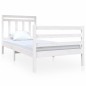vidaXL Estructura de cama madera maciza blanco individual 90x190 cm vidaXL Estructura de cama madera maciza blanco individual 90x190 cm