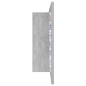 vidaXL Armario espejo baño luz LED acrílico gris hormigón 80x12x45 cm vidaXL Armario espejo baño luz LED acrílico gris hormigón 80x12x45 cm