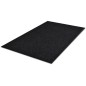 Alfombra de entrada de PVC negra, 120 x 180 cm